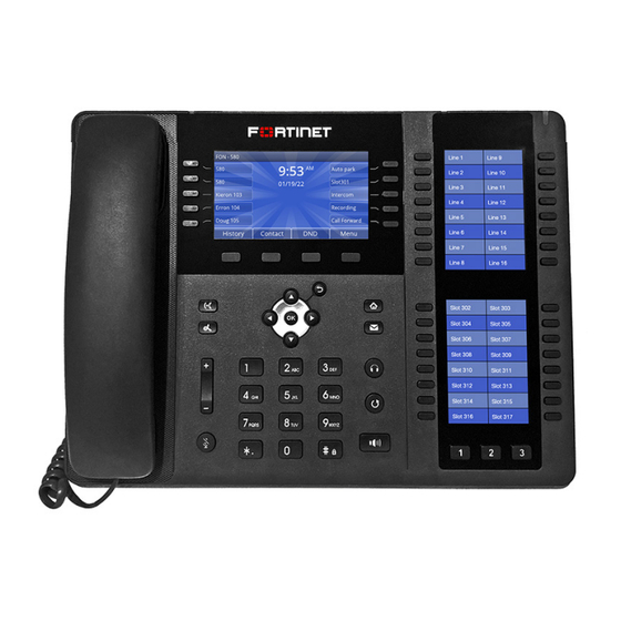 Fortinet FortiFone FON-580B Quick Start Manual
