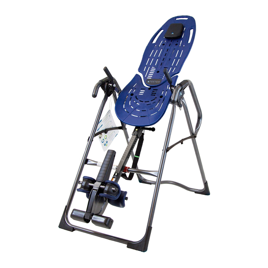 Teeter Hang Ups ComforTrak EP-970 Assembly Instructions Manual