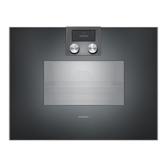 Gaggenau BS 470 Instruction Manual