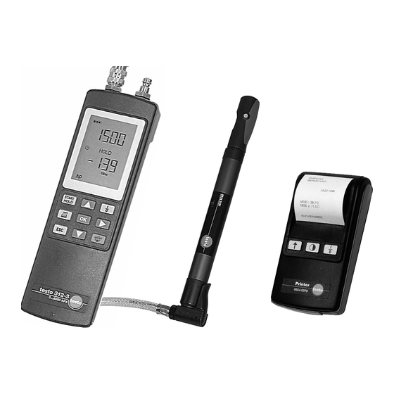 TESTO 312 Instruction Manual