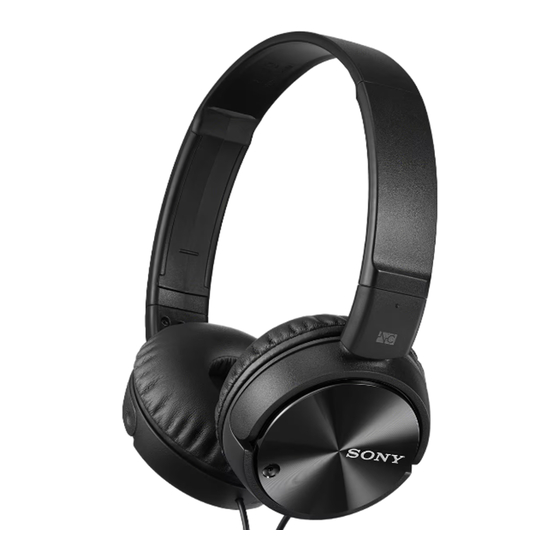 Sony MDR-ZX110NA Operating Instructions