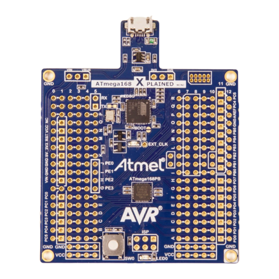 Atmel ATmega168PB Xplained Mini Manuals
