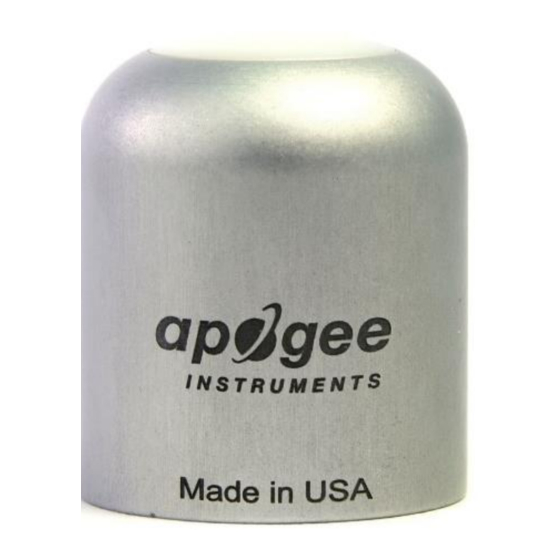 Apogee SQ-627 Digital PFD Sensor Manuals