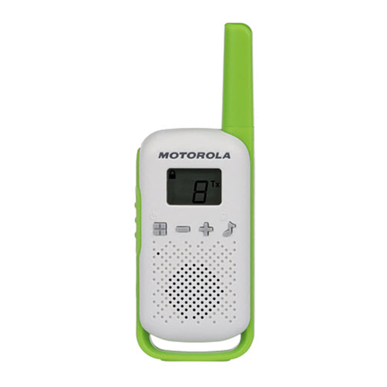 Motorola solutions Talkabout T42 Owner's Manual