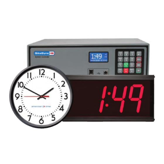 American Time SiteSync IQ Wireless Clock System Quick Start Installation Manual