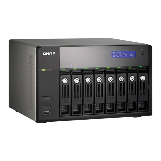 QNAP TS-859 Pro Quick Installation Manual