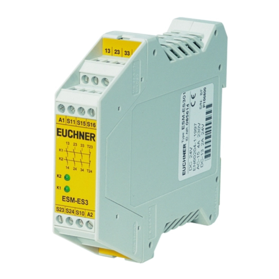 EUCHNER ESM-ES3 Series Operating Instructions