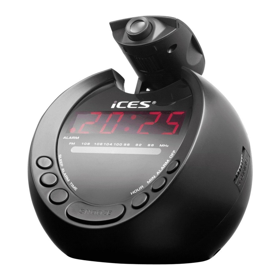 ICES ICRP-212 - PLL FM Clock Radio Manual