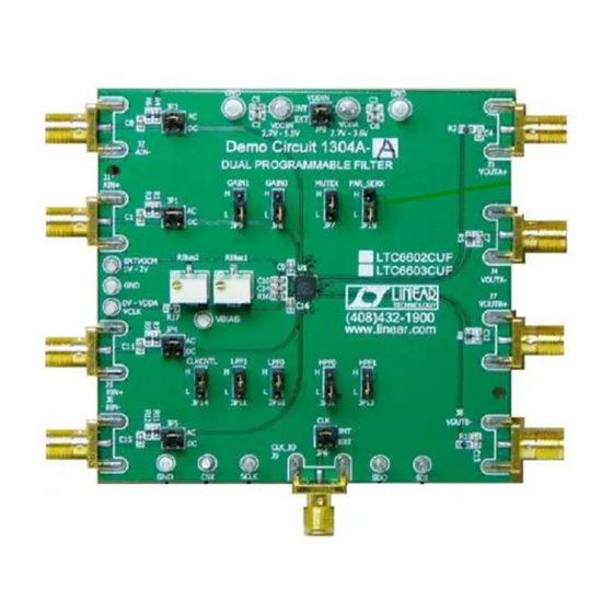 Linear Technology DC1304A-A Quick Start Manual
