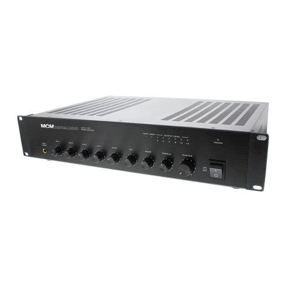 MCM Custom Audio MPA-20 Operation Manual