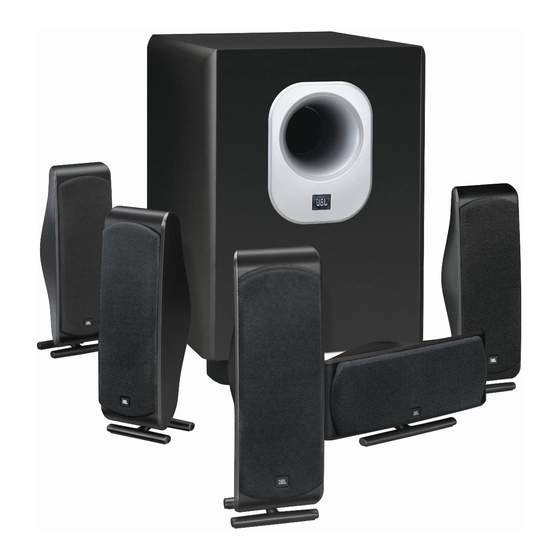 JBL SCS145.5BK Five Complete 6-Piece Home Cinema Speaker Package