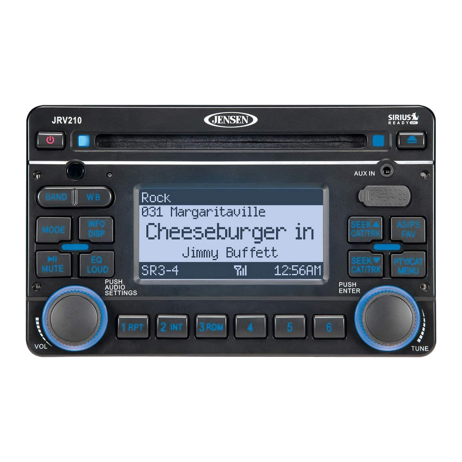 JENSEN JRV210 INSTALLATION AND OPERATION MANUAL Pdf Download ManualsLib