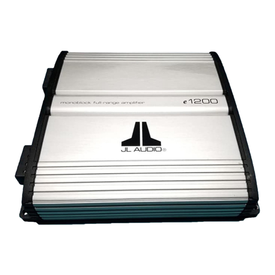 JL AUDIO E1200 OWNER