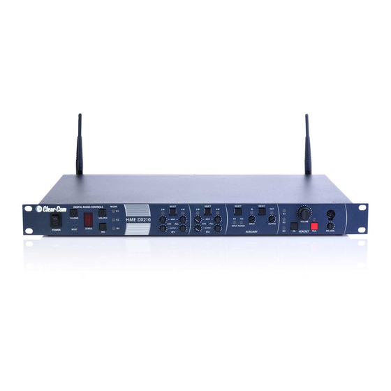 CLEAR-COM HME DX210 OPERATING INSTRUCTIONS MANUAL Pdf Download | ManualsLib