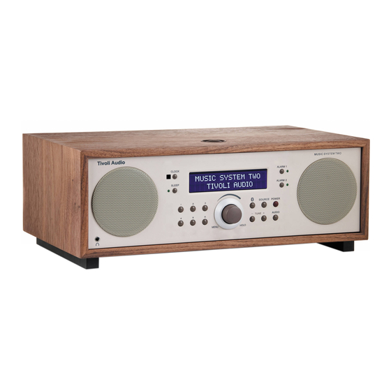 TIVOLI AUDIO MUSIC SYSTEM TWO OWNER'S MANUAL Pdf Download ManualsLib