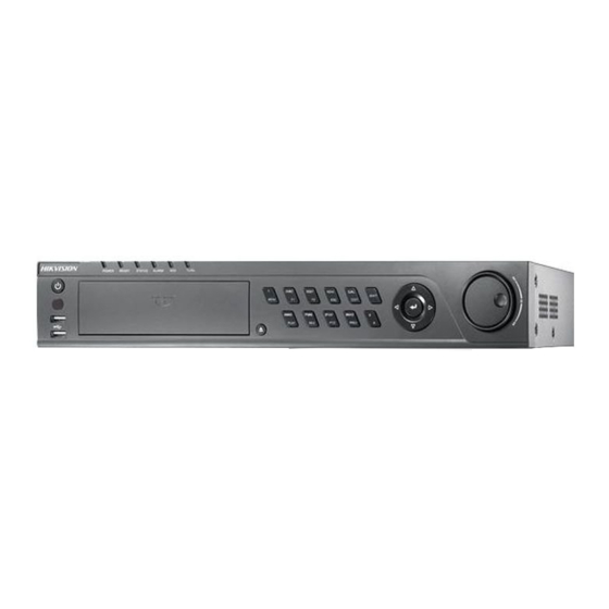 HIKVISION DIGITAL VIDEO RECORDER USER MANUAL Pdf Download ManualsLib