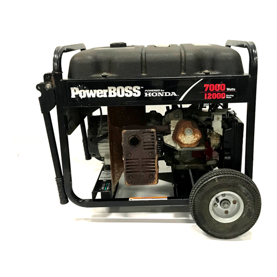 PowerBoss 7000 Watt Portable Generator W/ Honda Engine ...