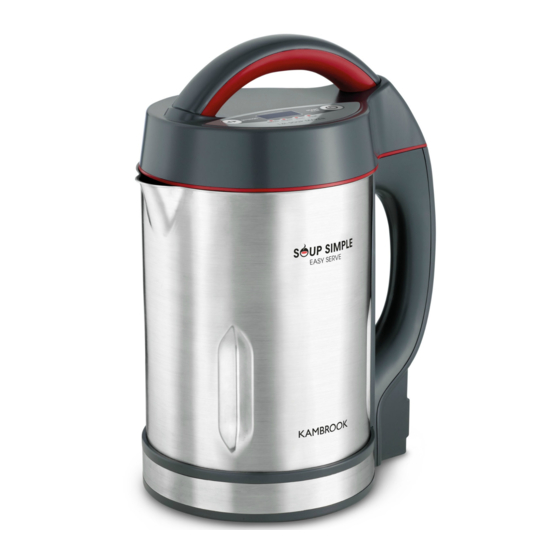 KAMBROOK SOUP SIMPLE KBL600 INSTRUCTION BOOKLET Pdf Download ManualsLib