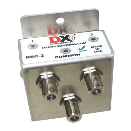 DX Engineering DXE-RSC-2 Quick Start Manual