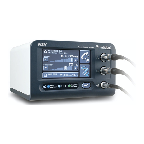 NSK Primado2 Operation Manual