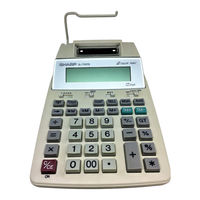 Sharp EL1750PIII - Printing Calculator, Twelve-Digit Operation Manual