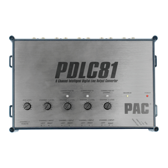 PAC PDLC81 Owner's Manual