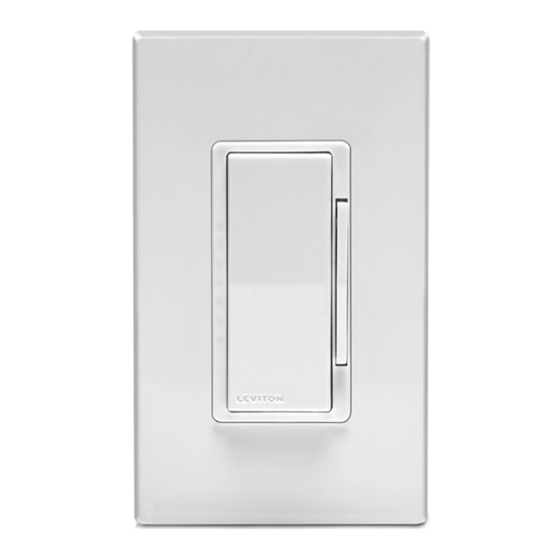 Leviton decora smart DZ1KD Installation Instructions And Operators Manual