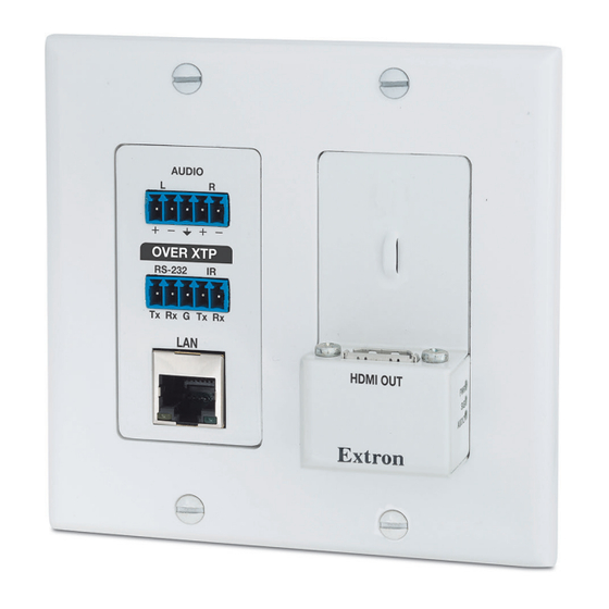 Extron electronics XTP R HWP 201 4K Setup Manual