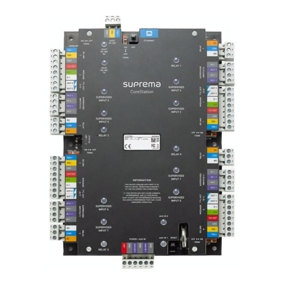 suprema CoreStation Installation Manual