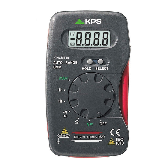 KPS KPS-MT10 Manuals