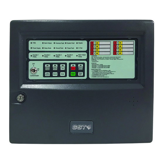 GST GST102A Installation And Operation Manual