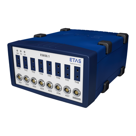 ETAS ES650.1 User Manual