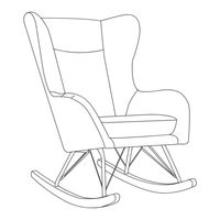 Dorel Home Products Harper Wingback Rocker DA8006689N Assembly Instructions Manual