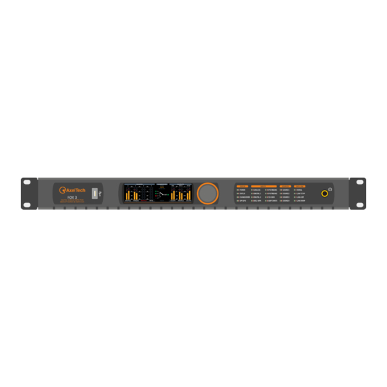 AxelTech Fox 3 Manuals