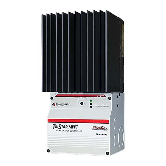 Morningstar TRISTAR TS-MPPT-60 Installation And Operation Manual