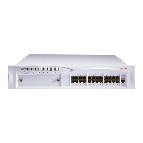 Avaya P333T-PWR Installation And Configuration Manual
