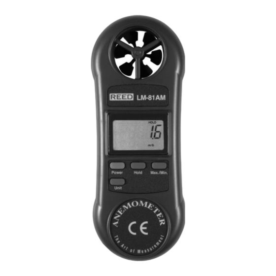REED LM-81AM Instruction Manual