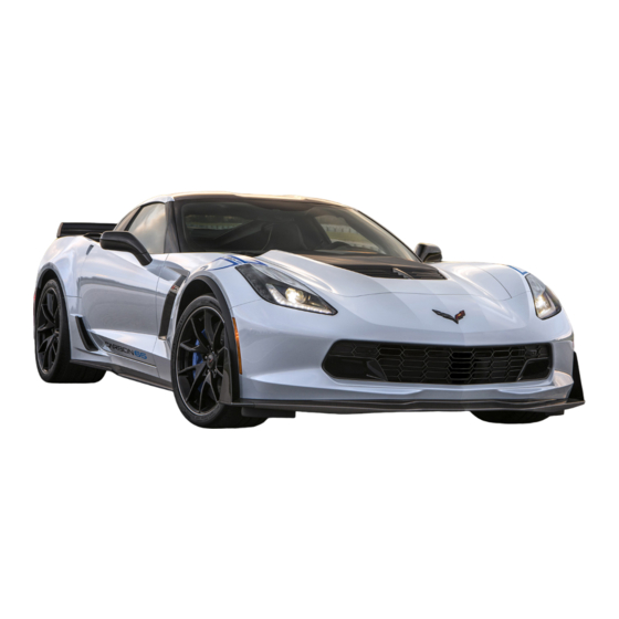Chevrolet Corvette 2018 System Manual