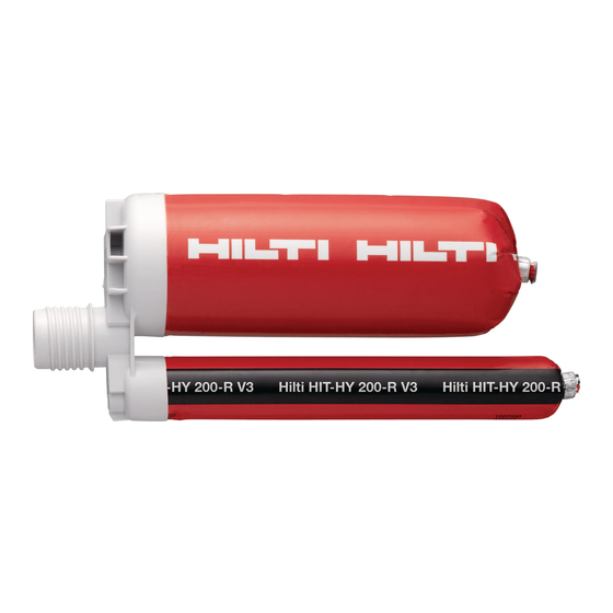 Hilti HIT-HY 200-R V3 Manual