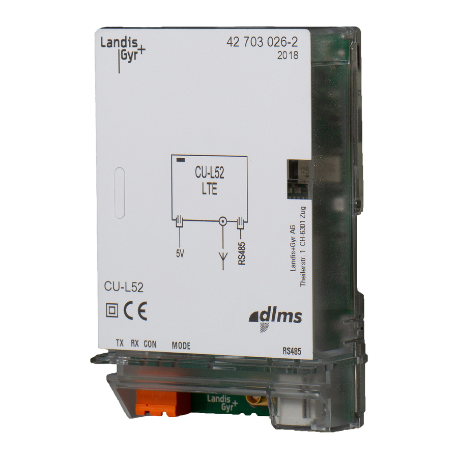 Landis+Gyr CU-B1 User Manual