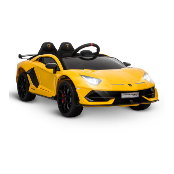 HOMCOM LAMBORGHINI AVENTADOR SVJ Owner's Manual