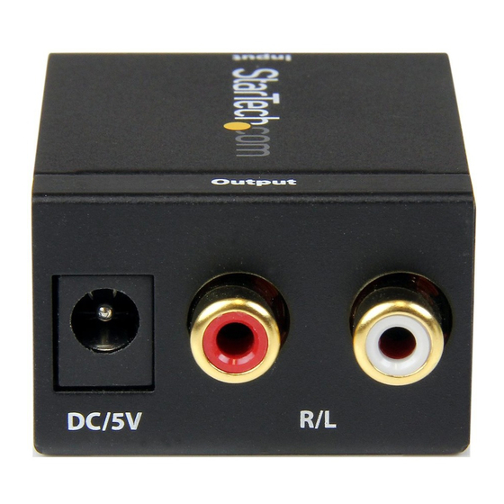 StarTech.com STCSPDIF2AA Instruction Manual