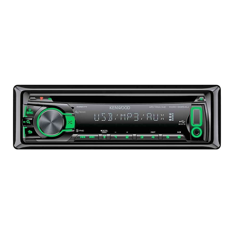 Kenwood KDC-4554U Instruction Manual