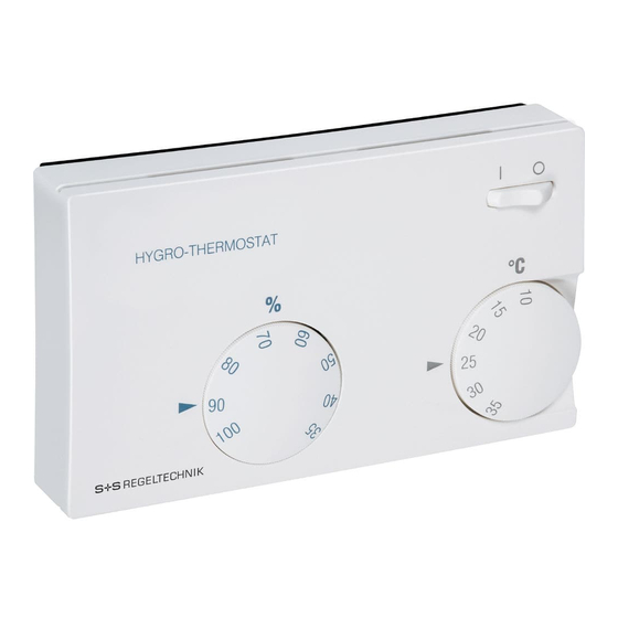 S+S Regeltechnik HYGRASREG RH-2 Operating Instructions, Mounting & Installation