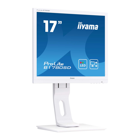 Iiyama ProLite B1780SD-W1 User Manual