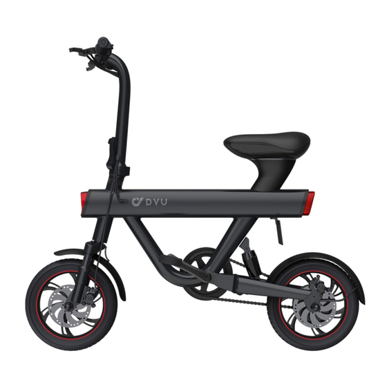 F-Wheel DYU SMART ELECTRIC BIKE V1 Instruction Manual