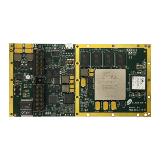 Alpha Data ADM-XRC-7Z2 User Manual