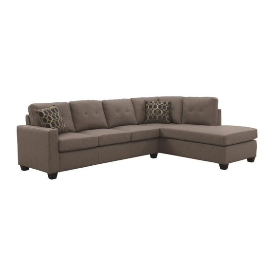 Coaster LAF Chaise 501687 Assembly Instruction Manual