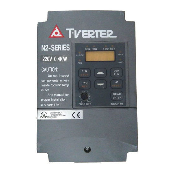TECO T-verter N2 Series Operation Manual