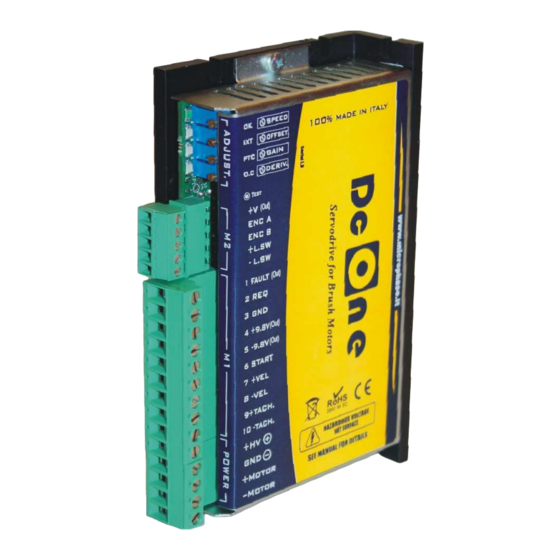 User Manuals: MICROPHASE DC One DC1C Series Drives